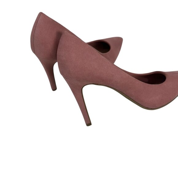 Christian Siriano Pink Faux Suede Pointed Toe Stiletto Heels Womens Shoes SZ 7.5 - Picture 10 of 14